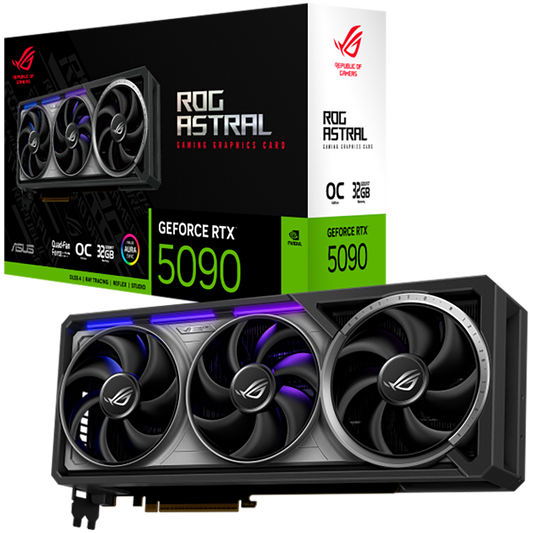 ASUS Video Card NVidia ROG Astral GeForce RTX 5090 OC Edition 32GB GDDR7 (ROG-ASTRAL-RTX5090-O32G-GAMING) VGA, PCIe 5.0, 2xHDMI 2.1b, 3xDisplayPort 2.1b