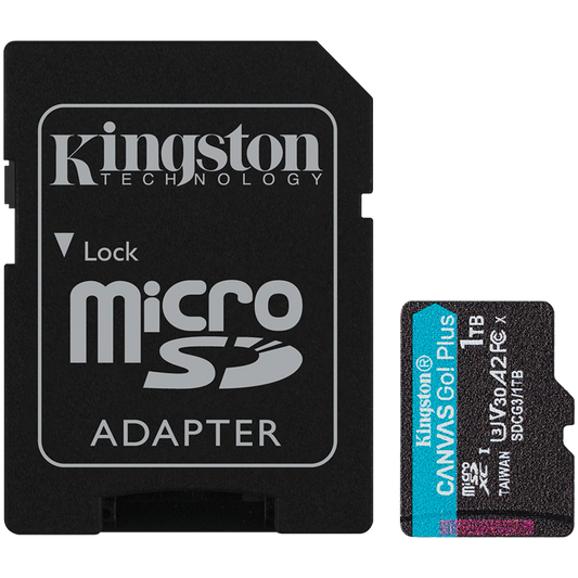 Kingston 1TB microSDXC Canvas Go Plus 170R A2 U3 V30 Card w/o ADP