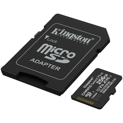 Kingston 256GB microSDXC Canvas Select Plus Gen3 150MB/s A1 Card + Adapter
