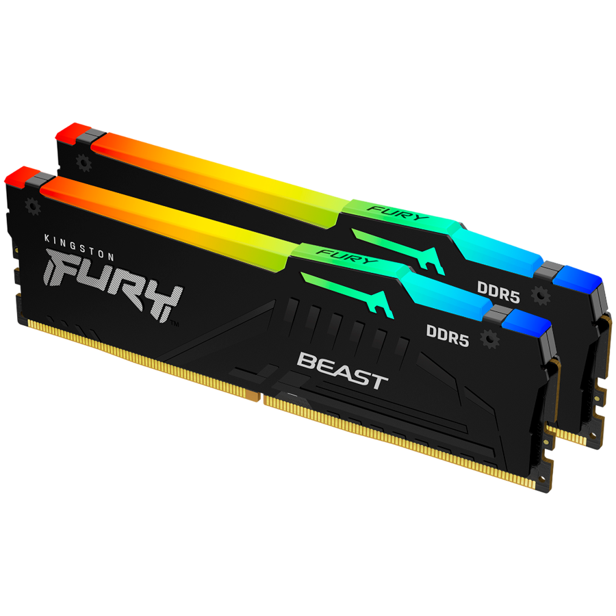 Kingston 32GB 6000MT/s DDR5 CL30 DIMM (Kit of 2) FURY Beast RGB XMP