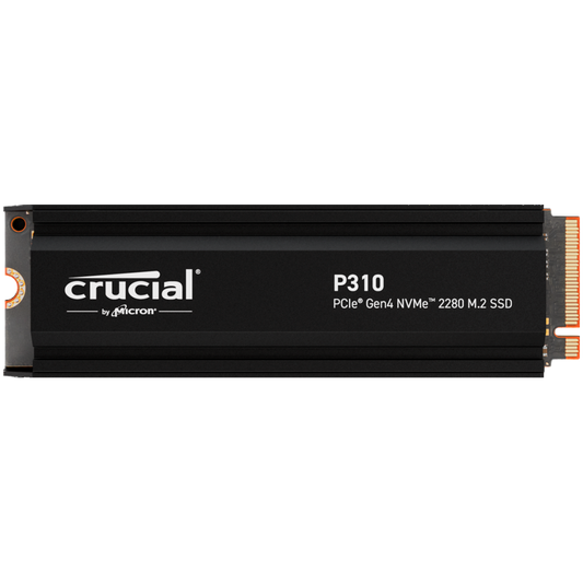 CRUCIAL P310 4TB PCIe Gen4 2280 NVMe M.2 SSD with heatsink