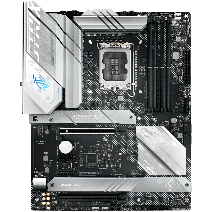 ASUS MB ROG STRIX B660-A GAMING WIFI B660, LGA1700, 4xDDR5, DP, HDMI, 3 x PCIe 4.0 M.2 Slots, 2.5Gb Ethernet, Wi-Fi 6, ALC4080 ATX