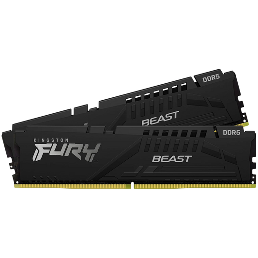 Kingston 64GB 6000MT/s DDR5 CL36 DIMM (Kit of 2) FURY Beast Black