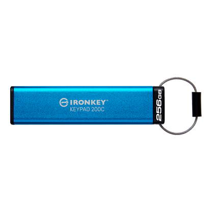 Kingston 256GB USB-C IronKey Keypad 200C, FIPS 140-3 Lvl 3 (Pending) AES-256