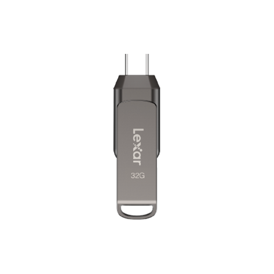 Lexar 32GB Dual Type-C and Type-A USB 3.1 flash drive, up to 100MB/s read