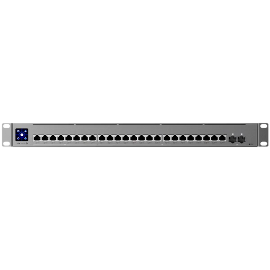 Ubiquiti USW-PRO-XG-24-EU Layer 3 Etherlighting 16x 10 GbE, 8x 2.5 GbE, and 2x 25G SFP28 ports