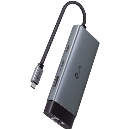 TP-Link UH6120C USB Type-C 6-Port Hub, 1xUSB-C Connector,1xHDMI 4K 60Hz Port,1xUSB-C PD 100W Port,1xRJ45 – product photo