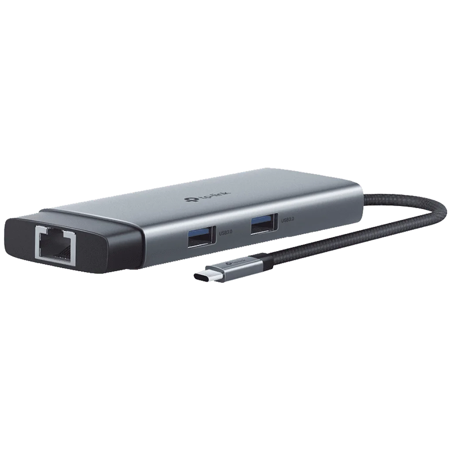 TP-Link UH6120C USB Type-C 6-Port Hub, 1xUSB-C Connector,1xHDMI 4K 60Hz Port,1xUSB-C PD 100W Port,1xRJ45 1000Mbps – view 2