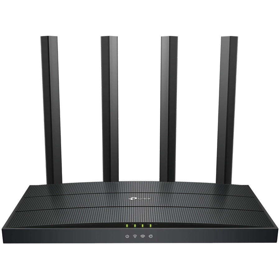 TP-Link Archer AX12 AX1500 Dual-Band Wi-Fi 6 Router, 300 Mbps at 2.4 GHz + 1201Mbps at 5 GHz, 4× Antennas, 1GHz Dual Core CPU, 1× G WAN Port + 3× G LAN Ports, 1024-QAM, OFDMA,Tether App,WPA3,AP Mode,IPv6 Support,IPTV, Beamforming,VPN server