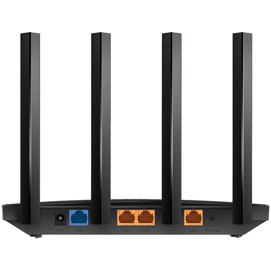 TP-Link Archer AX12 AX1500 Dual-Band Wi-Fi 6 Router, 300 Mbps at 2.4 GHz + 1201Mbps at 5 GHz, 4× Antennas, 1GHz Dual Core CPU, 1× G WAN Port + 3× G LAN Ports, 1024-QAM, OFDMA,Tether App,WPA3,AP Mode,IPv6 Support,IPTV, Beamforming,VPN server