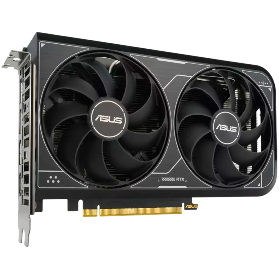 ASUS Video Card NVidia Dual GeForce RTX 4060 TI V2 OC Edition 8GB GDDR6 (PCIe 4.0, 8GB GDDR6, DLSS 3, HDMI 2.1a, DisplayPort 1.4a, 2-slot design, Axial-tech fan design, 0dB technology, and more)