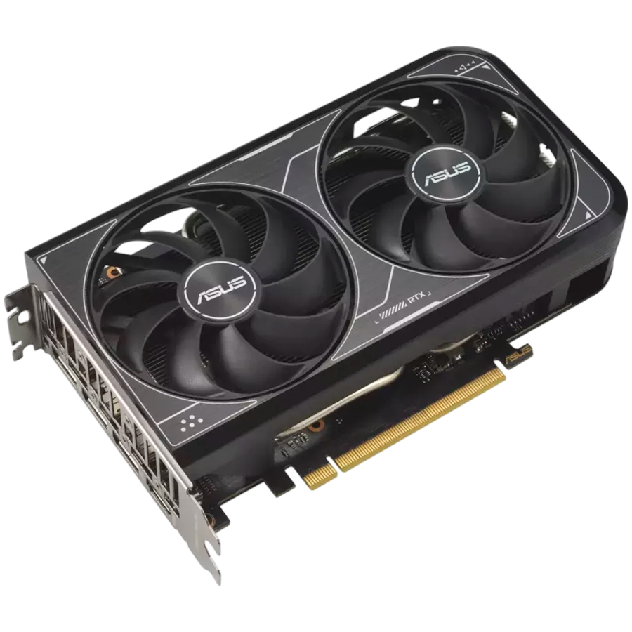 ASUS Video Card NVidia Dual GeForce RTX 4060 TI V2 OC Edition 8GB GDDR6 (PCIe 4.0, 8GB GDDR6, DLSS 3, HDMI 2.1a, DisplayPort 1.4a, 2-slot design, Axial-tech fan design, 0dB technology, and more)