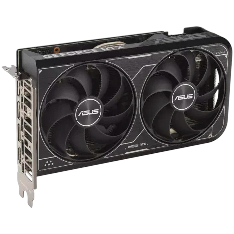 ASUS Video Card NVidia Dual GeForce RTX 4060 V2 OC Edition 8GB GDDR6 (PCIe 4.0, 8GB GDDR6, DLSS 3, HDMI 2.1a, DisplayPort 1.4a, 2-slot design, Axial-tech fan design, 0dB technology, and more)