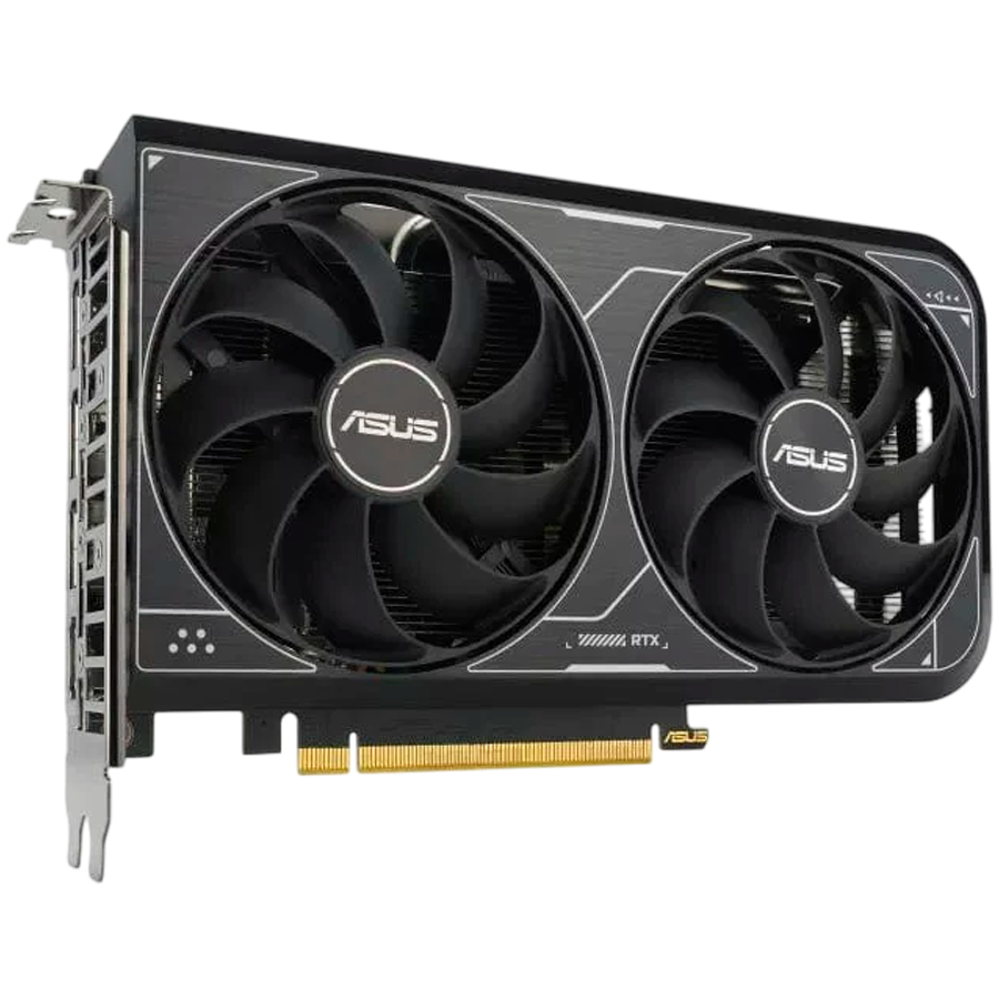 ASUS Video Card NVidia Dual GeForce RTX 4060 V2 OC Edition 8GB GDDR6 (PCIe 4.0, 8GB GDDR6, DLSS 3, HDMI 2.1a, DisplayPort 1.4a, 2-slot design, Axial-tech fan design, 0dB technology, and more)