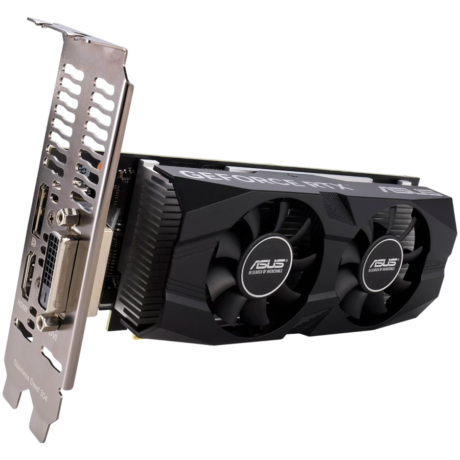 ASUS Video Card NVidia RTX3050 LP BRK OC 6GB/96-bit GDDR6 DVI HDMI DP