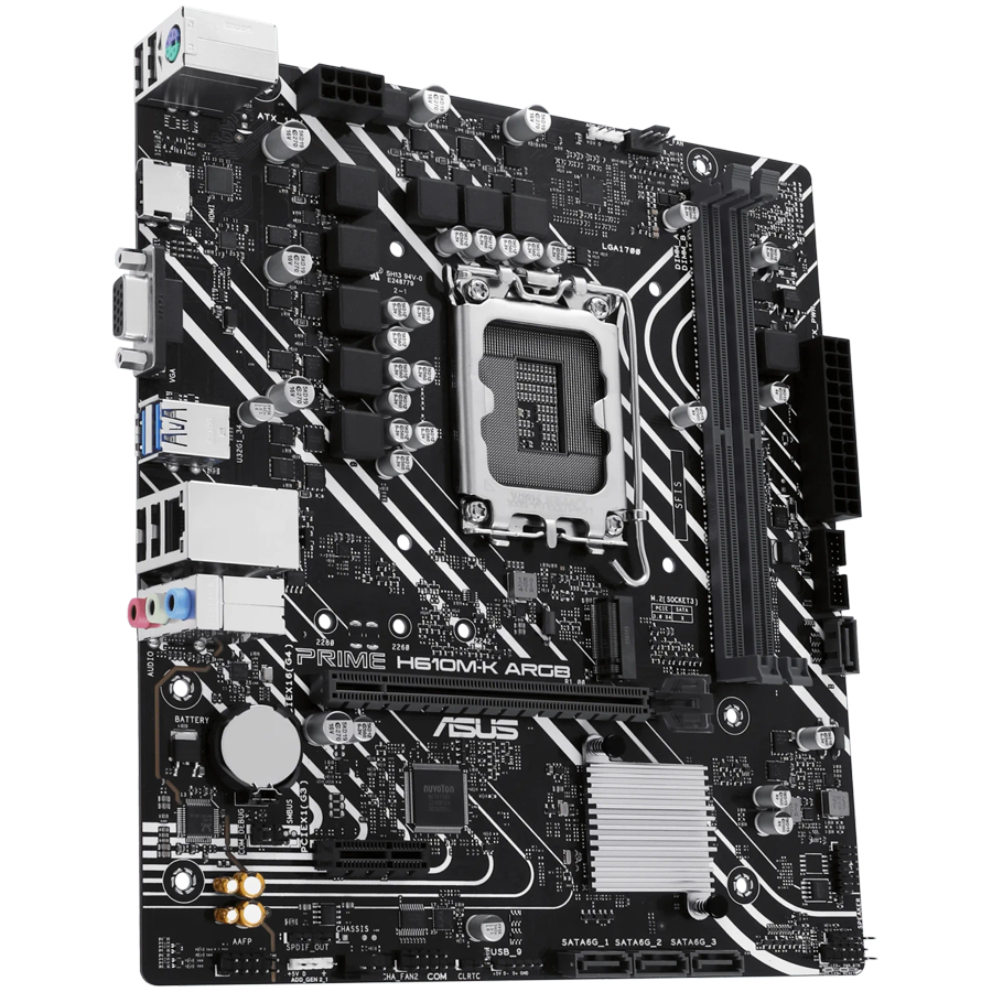 ASUS PRIME H610M-K ARGB mATX LGA1700 DDR5