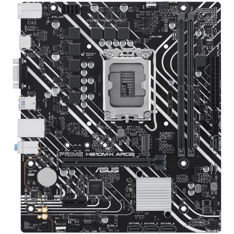 ASUS PRIME H610M-K ARGB mATX LGA1700 DDR5