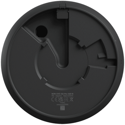 UBIQUITI UVC-G6-Pro-360-B All-weather, vandal-resistant 12MP PoE camera with panoramic 360 coverage, digital pan-tilt-zoom functionality, and smart IR functionality