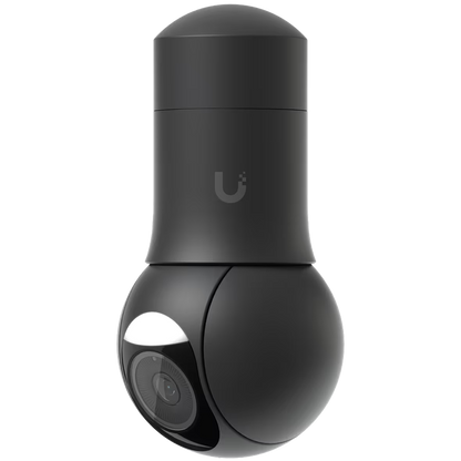 UBIQUITI UVC-G5-PTZ-B, black compact, all-weather camera with ultra-low latency pan-tilt-zoom control and versatile mounting options