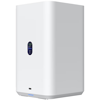 Ubiquiti UniFi  UNAS-2-W-EU Network Attached Storage with (2) 3.5inch HDD bays, 2.5 GbE networking, USB-C connectivity, and an included PoE++ adapter, all in a compact footprint