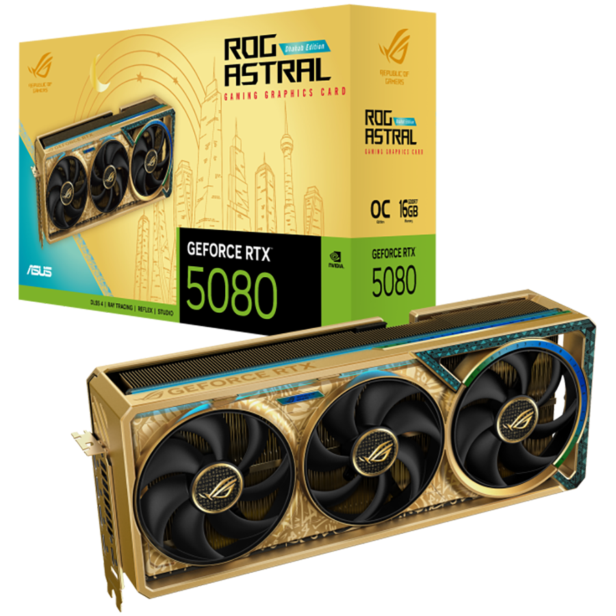 ASUS Video Card Nvidia ROG-ASTRAL-RTX5080-O16G-DHAHAB-CORE