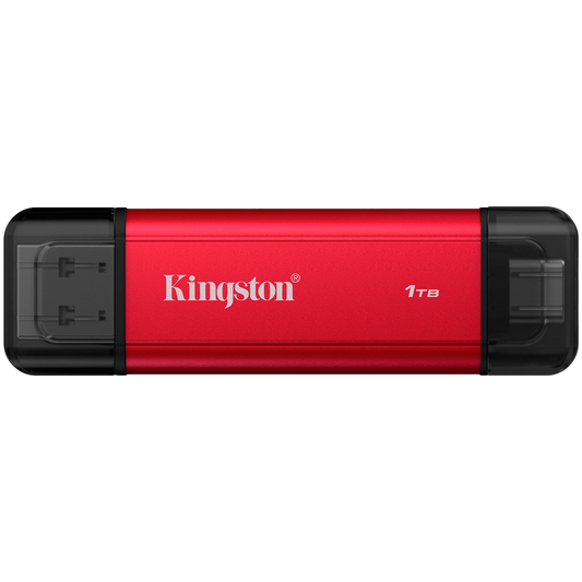 Kingston 1TB Dual USB-A/C Portable SSD, Up to 1050MB/s USB 3.2 Gen 2