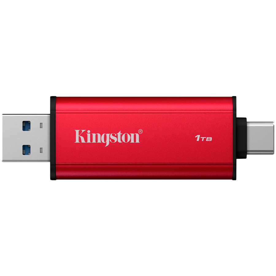 Kingston 1TB Dual USB-A/C Portable SSD, Up to 1050MB/s USB 3.2 Gen 2