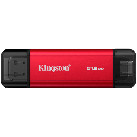 Kingston 512GB Dual USB-A/C Portable SSD, Up to 1050MB/s USB 3.2 Gen 2