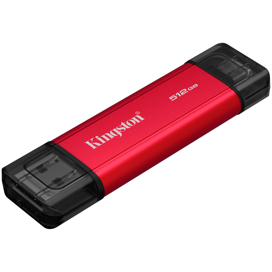 Kingston 512GB Dual USB-A/C Portable SSD, Up to 1050MB/s USB 3.2 Gen 2