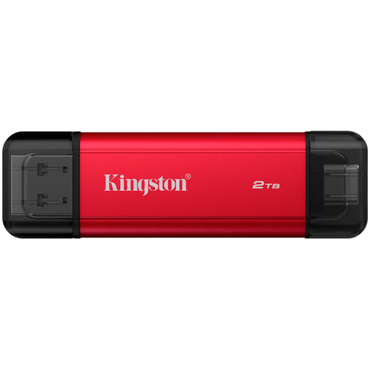 Kingston 2TB Dual USB-A/C Portable SSD, Up to 1050MB/s USB 3.2 Gen 2
