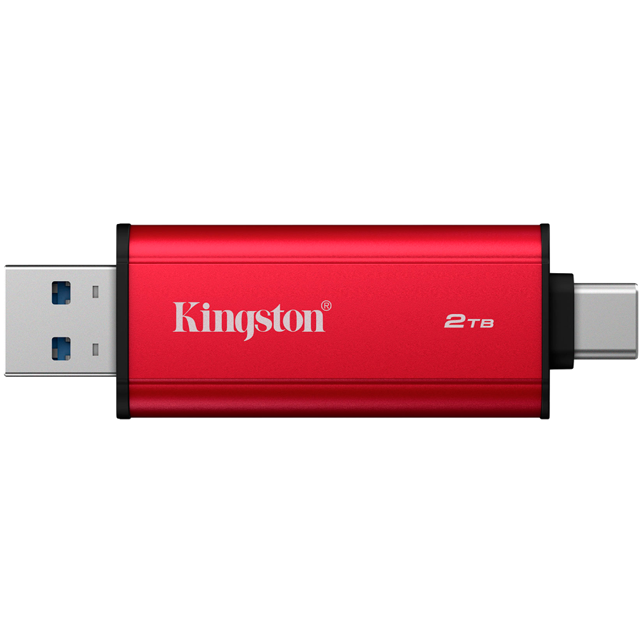 Kingston 2TB Dual USB-A/C Portable SSD, Up to 1050MB/s USB 3.2 Gen 2