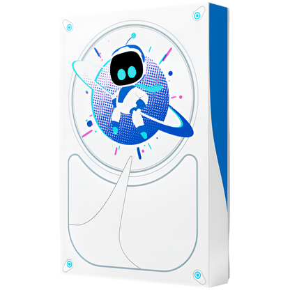 Astro Bot Limited Edition Game Drive, USB 3.0, 5 TB Drive space for your PS5, PS4, or PC library, Plug and Play drive glows with LED lighting and exclusive artwork.