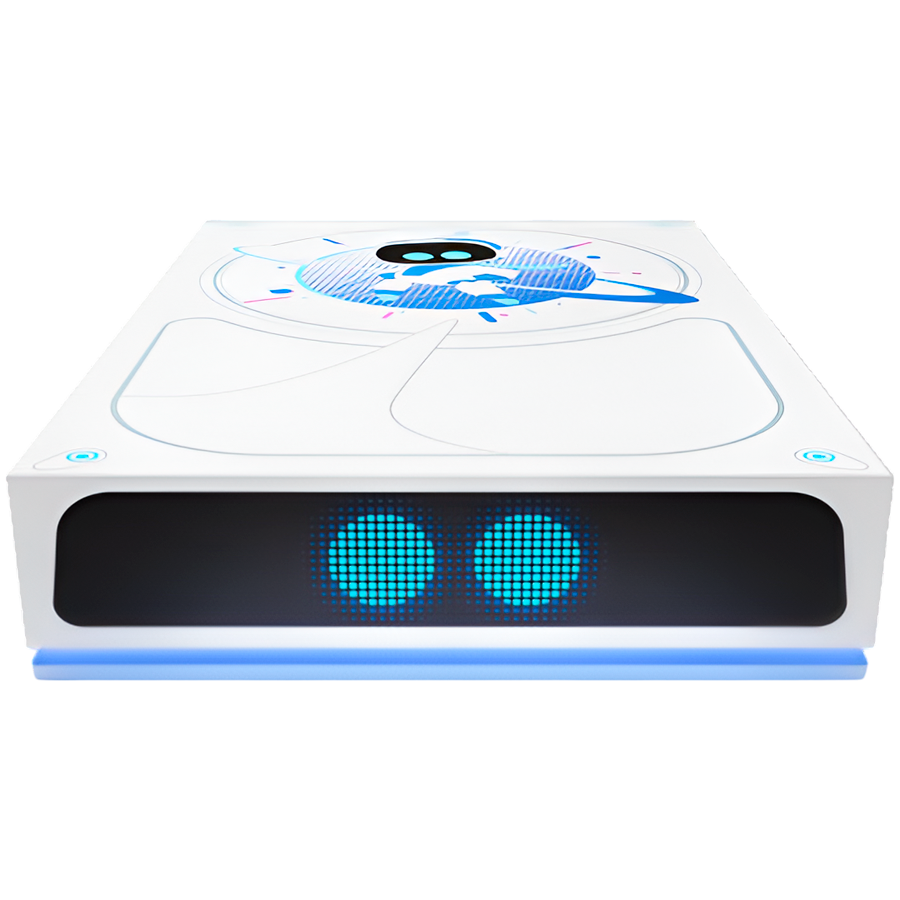Astro Bot Limited Edition Game Drive, USB 3.0, 5 TB Drive space for your PS5, PS4, or PC library, Plug and Play drive glows with LED lighting and exclusive artwork.