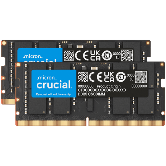 Crucial 64GB Kit (2x32GB) DDR5-6400 CSODIMM CL52