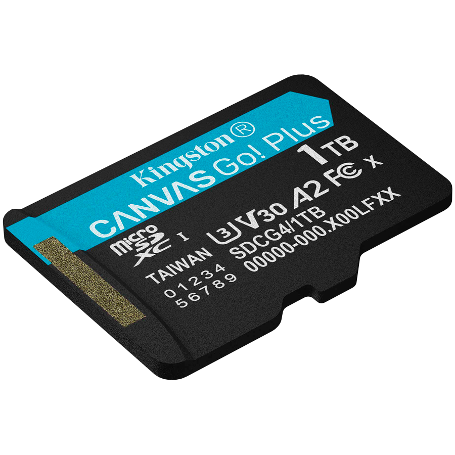 KINGSTON 1TB microSDXC Canvas Go Plus Gen4 200R A2 U3 w/o ADP