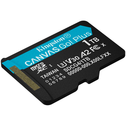 KINGSTON 1TB microSDXC Canvas Go Plus Gen4 200R A2 U3 w/o ADP