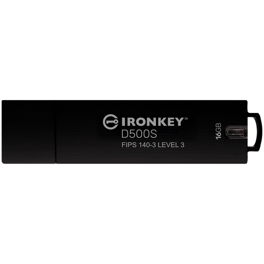 KINGSTON 16GB IronKey D500S FIPS 140-3 Lvl 3 (Pending) AES-256
