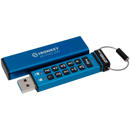 KINGSTON IronKey Keypad 200, 256GB, AES-256 Encrypted