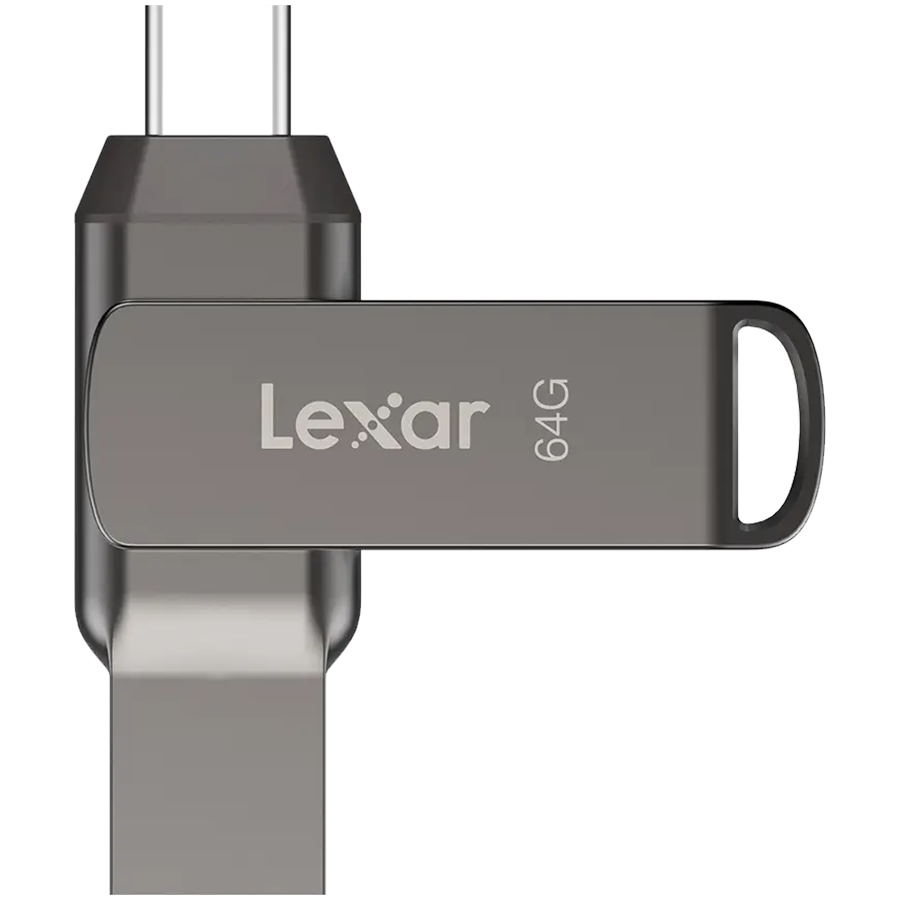 Lexar 64GB Dual Type-C and Type-A USB 3.2 flash drive, up to 130MB/s read