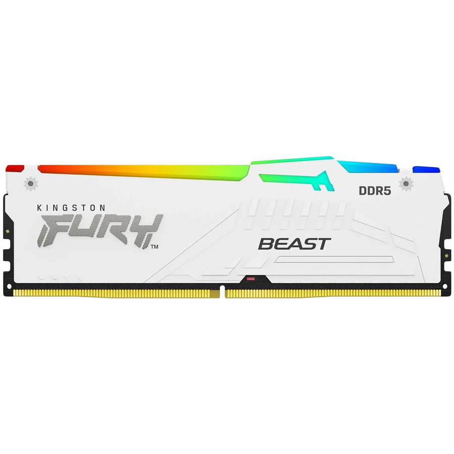 Kingston 16GB 6800MT/s DDR5 CL34 DIMM FURY Beast White RGB EXPO