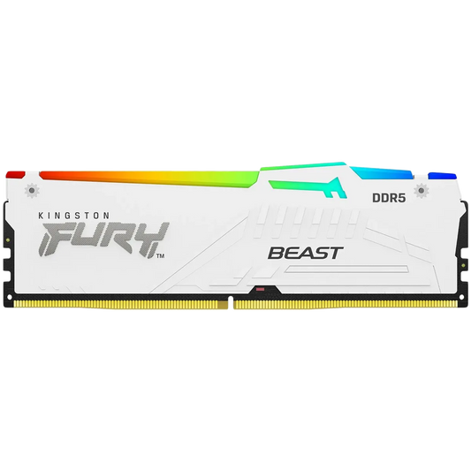Kingston 16GB 6800MT/s DDR5 CL34 DIMM FURY Beast White RGB EXPO