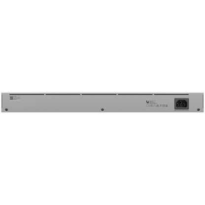 Ubiquiti USW-24-POE Gigabit Layer 2 switch with twenty-four Gigabit Ethernet ports including sixteen auto-sensing 802.3at PoE+ ports, and two SFP ports