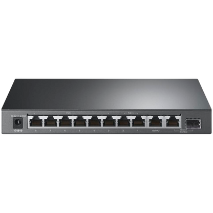 10-Port Gigabit Desktop Switch with 6-Port PoE+ and 2-Port PoE++PORT: 2× Gigabit PoE++ Ports, 6× by TP-Link – product photo