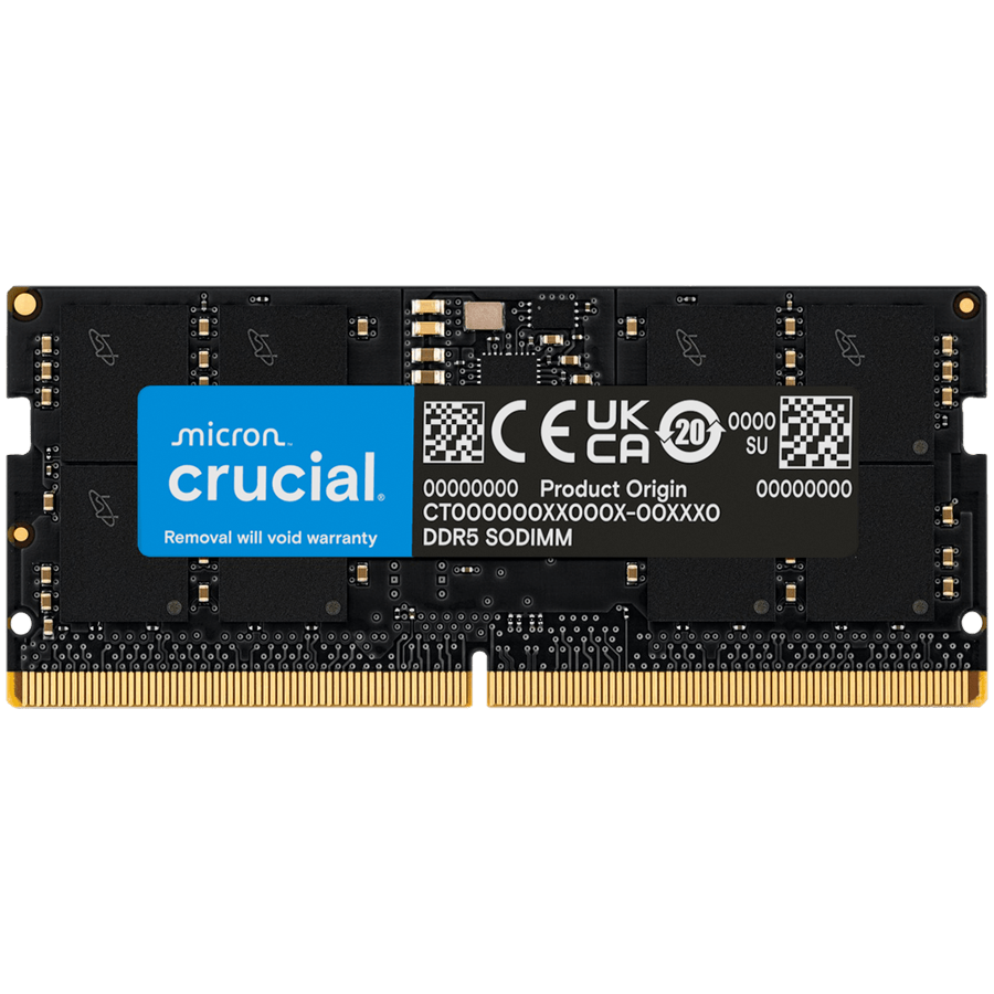 Crucial 8GB DDR5-5600 SODIMM CL46 (16Gbit) Tray