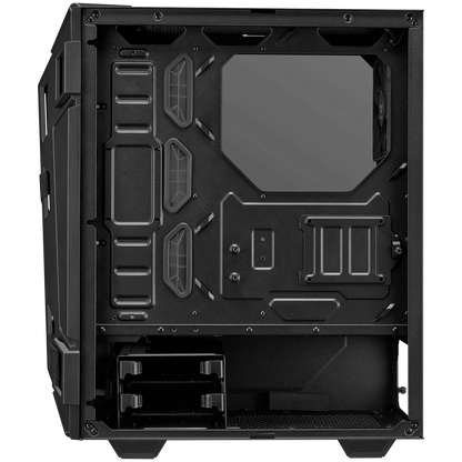 ASUS TUF Gaming GT301 ATX mid-tower compact case with tempered glass side panel, honeycomb front panel, 120mm AURA Addressable RGB fan, headphone hanger and 360mm radiator support