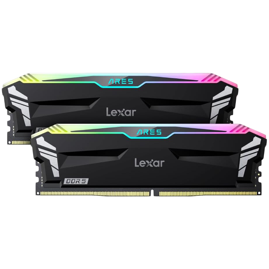 Lexar Ares 32GB DDR5 6800MHz (2x16GB KIT) CL34 DIMM, 1.4V, heatsink, RGB, Black