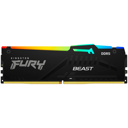 Kingston 16GB 6400MT/s DDR5 CL32 DIMM FURY Beast RGB EXPO