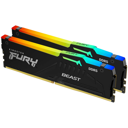 Kingston 32GB 6800MT/s DDR5 CL34 DIMM (Kit of 2) FURY Beast RGB EXPO