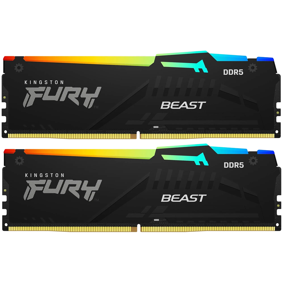 Kingston 32GB 6800MT/s DDR5 CL34 DIMM (Kit of 2) FURY Beast RGB EXPO