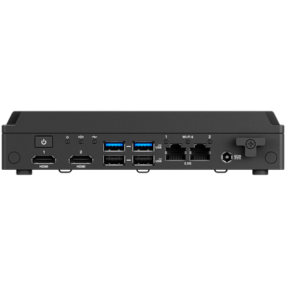 ASUS NUC Rugged/BNUC13BRFA400B00I/Intel Atom X7425E/Intel UHD Graphics/6xUSB/M.2 22x80 NVMe; M.2 30x42 SATA SSD,PCI x1,USB3.2 Gen2/2,5Gbe Dual LAN/2xHDMI/64G eMMC/no RAM/AX210/no OS/No Cord/Kit(L6)/EAN:4711387471555